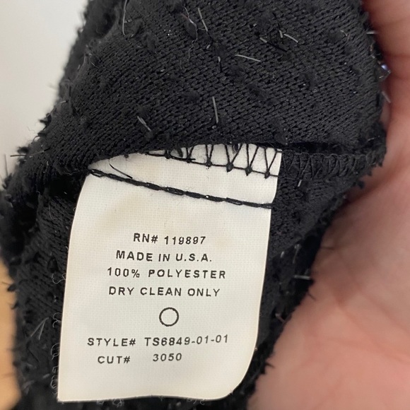 Collective Concepts Metallic Knit Top Sz Medium - Picture 5 of 9